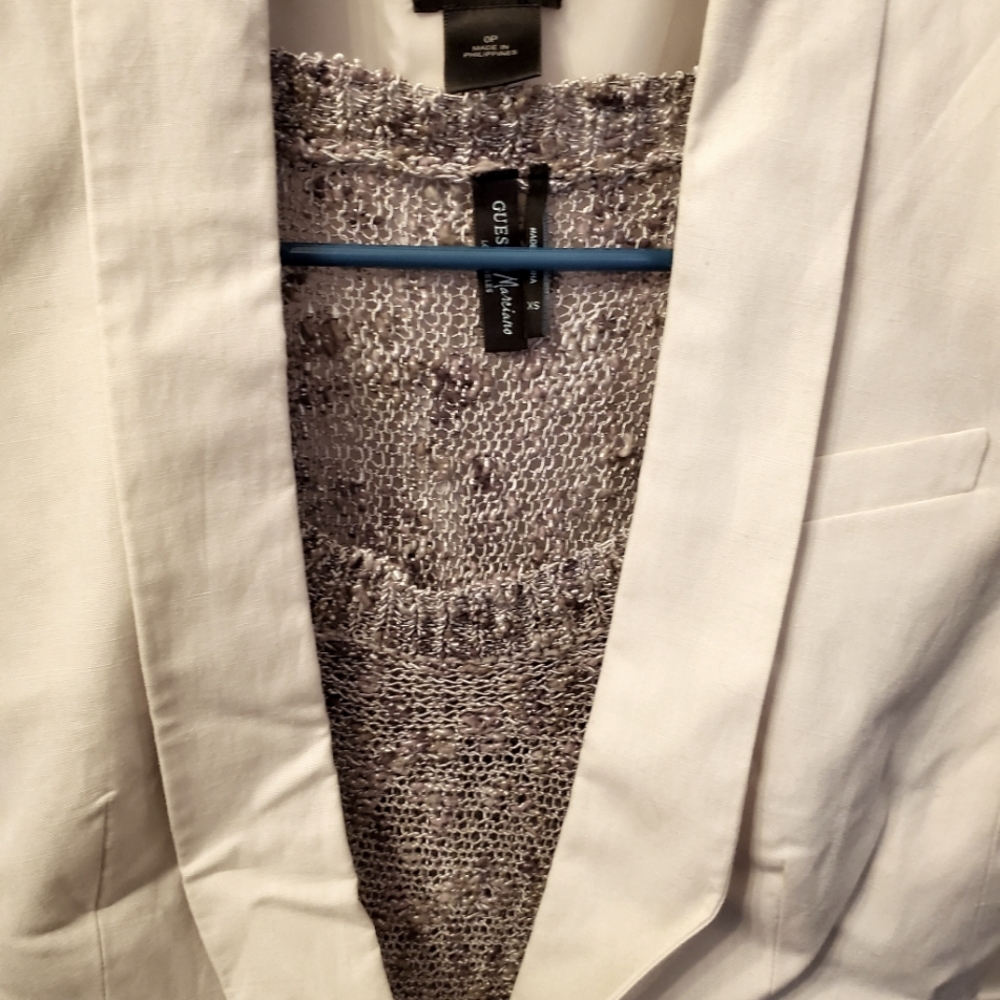 Ann Taylor Linen look crop jacket